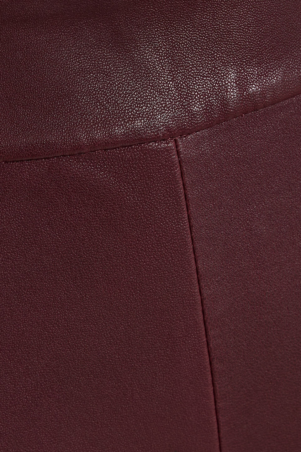 Derek Lam 10 Crosby Thessaly Leather Skinny Pants In Burgundy