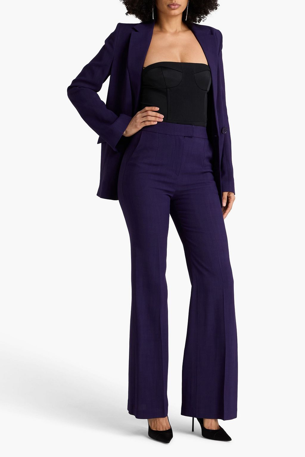 GALVAN  LONDON Crepe flared pants