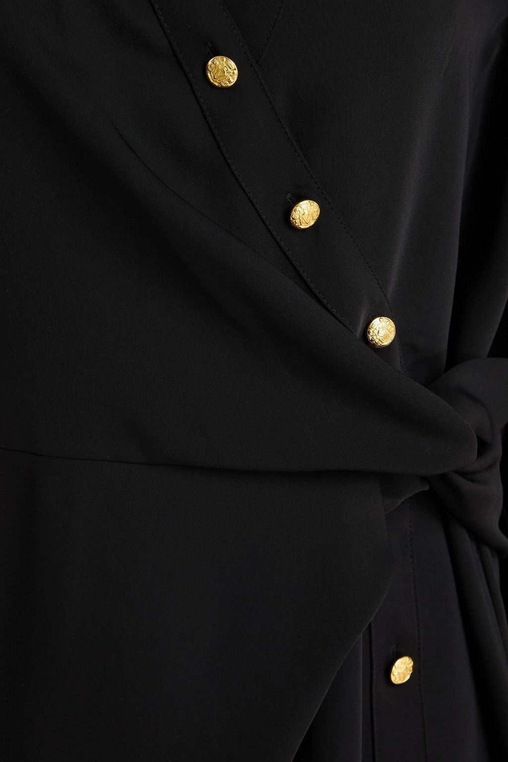 VERONICA BEARD Wright wrap-effect crepe mini dress