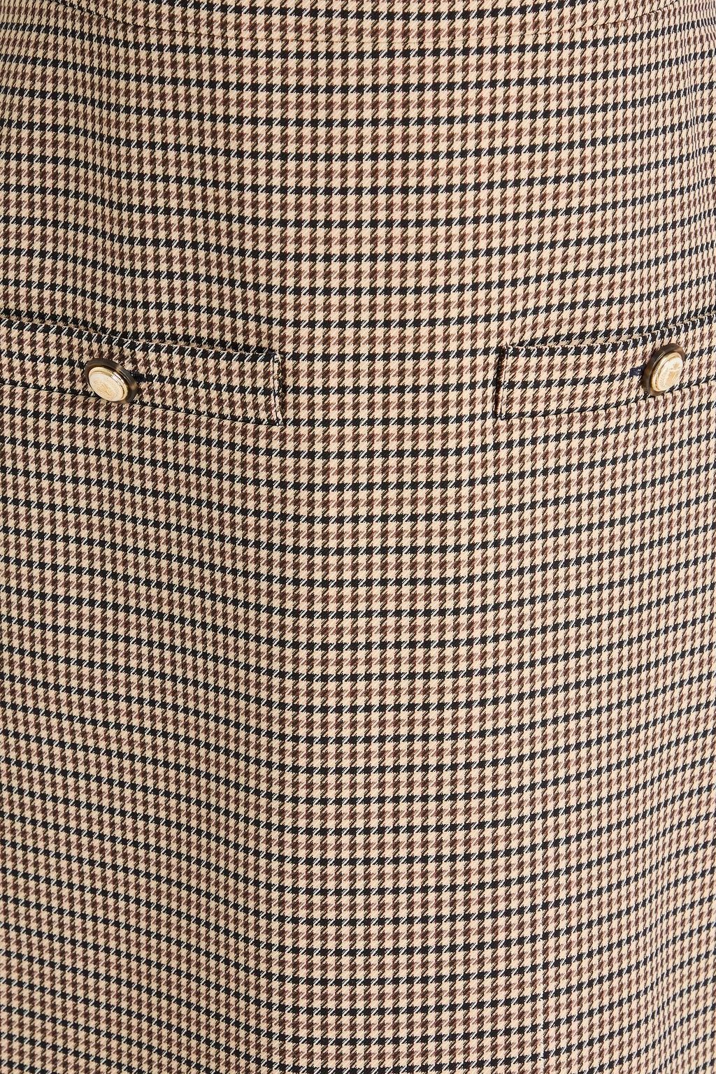 VERONICA BEARD Yumi houndstooth twill mini dress