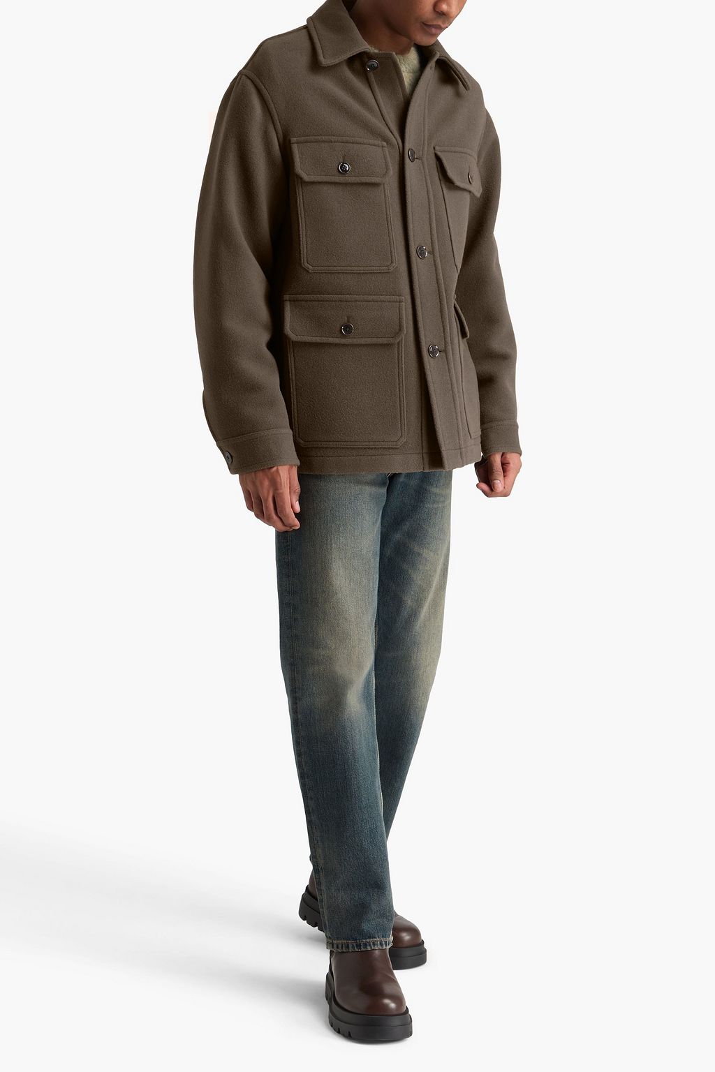 LEMAIRE Wool-felt jacket