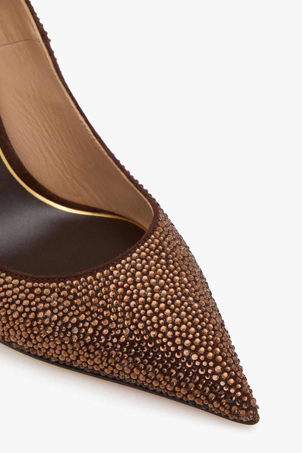 VALENTINO GARAVANI VLogo スエード パンプス クリスタル付き