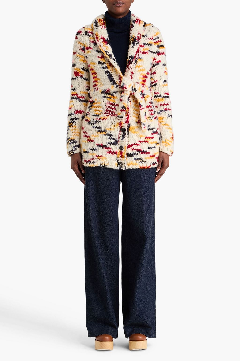 GABRIELA HEARST Marled cashmere cardigan