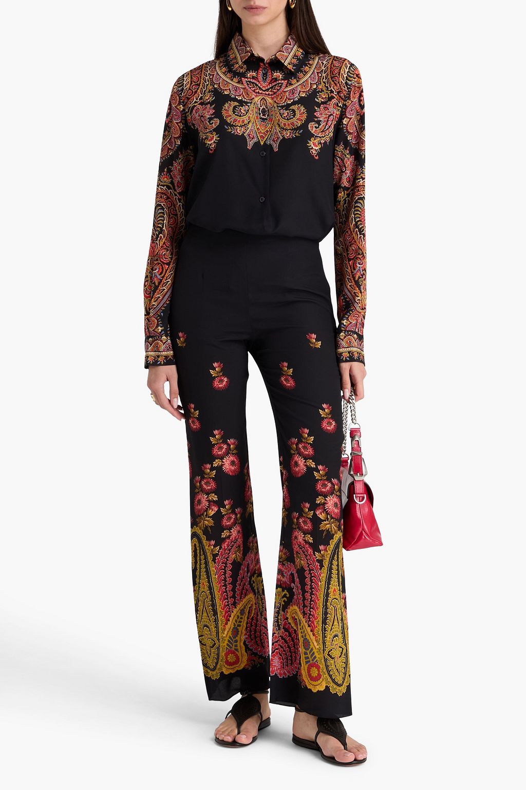 ETRO Paisley-print silk crepe de chine shirt