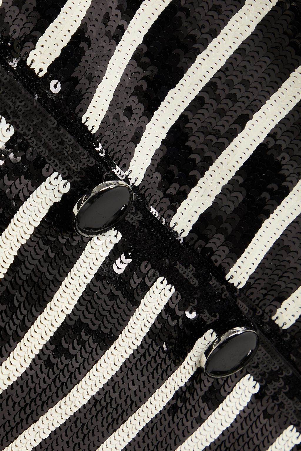 VERONICA BEARD Mickey striped sequined woven jacket