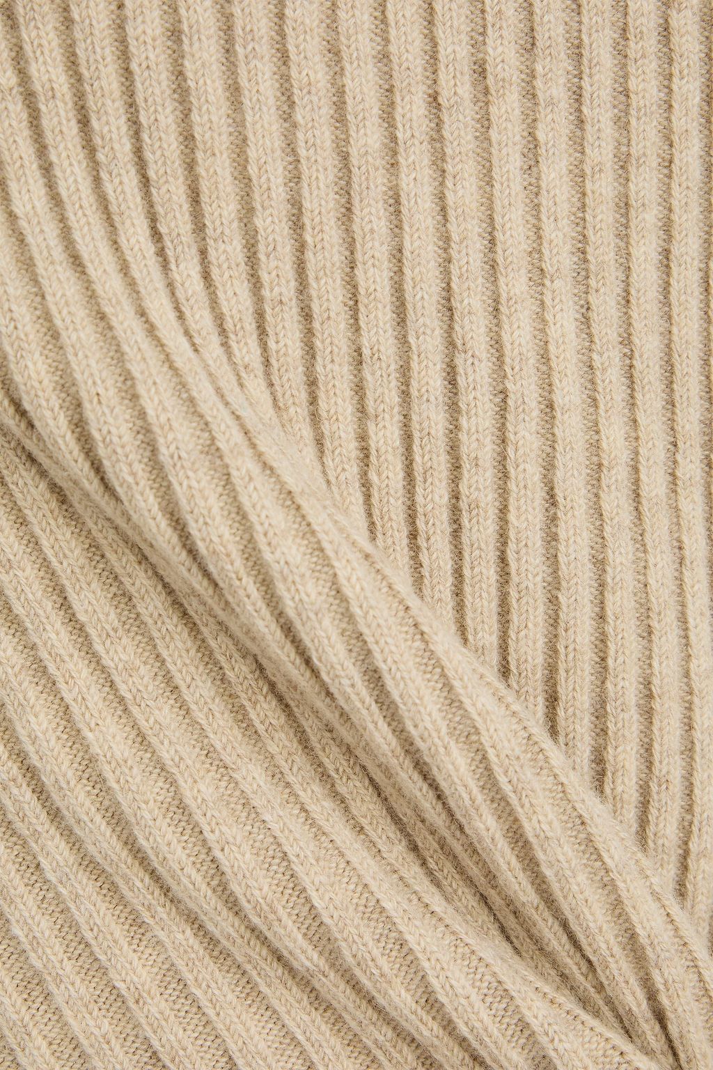 VICTORIA BECKHAM Ribbed wool-blend midi dress