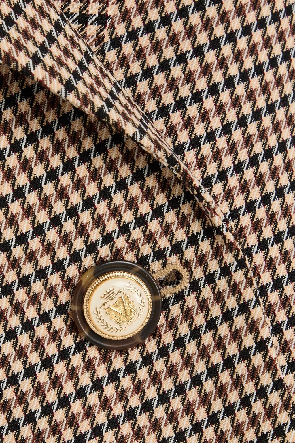 VERONICA BEARD Livvy houndstooth twill blazer