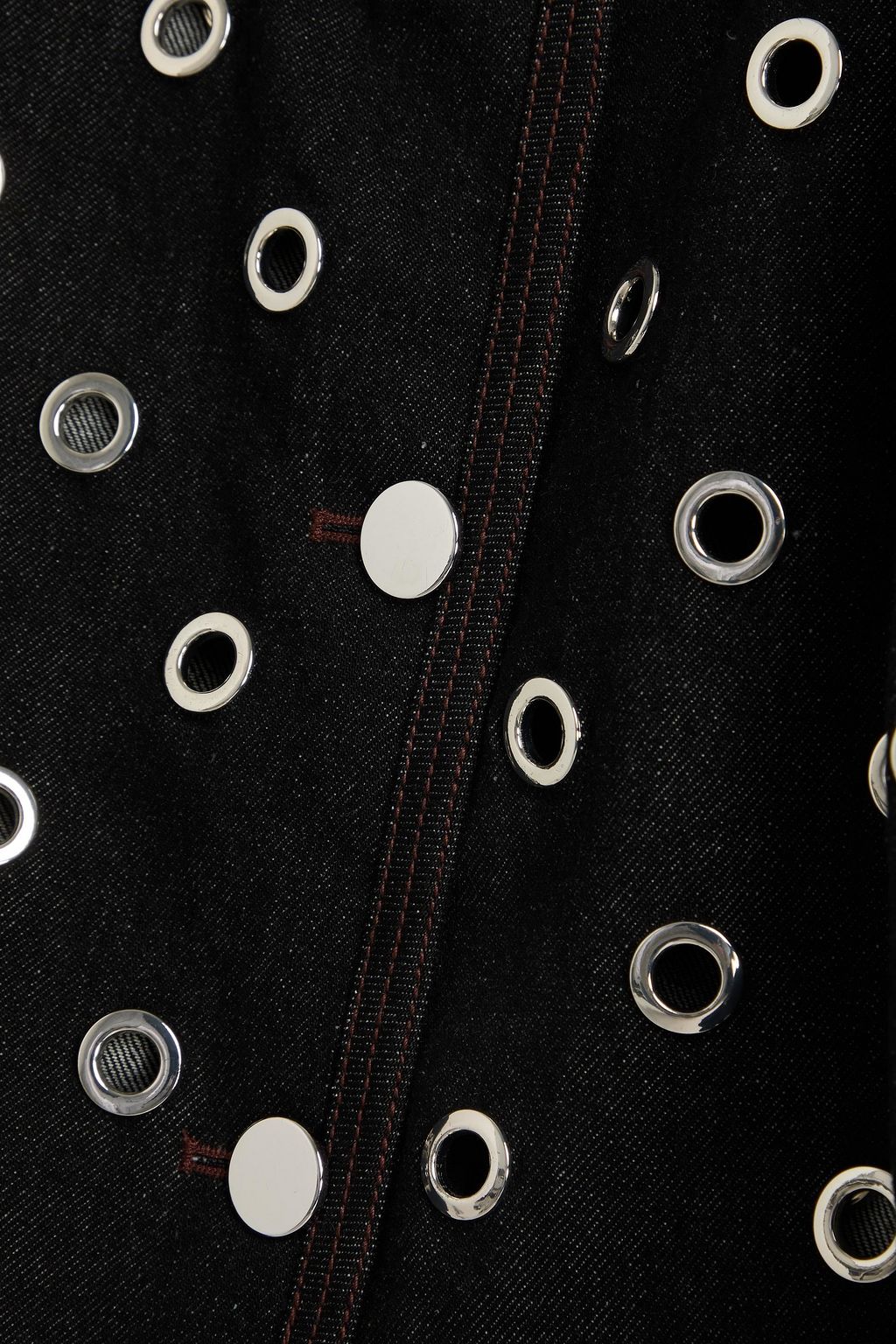 VERONICA BEARD Beale eyelet-embellished denim jacket