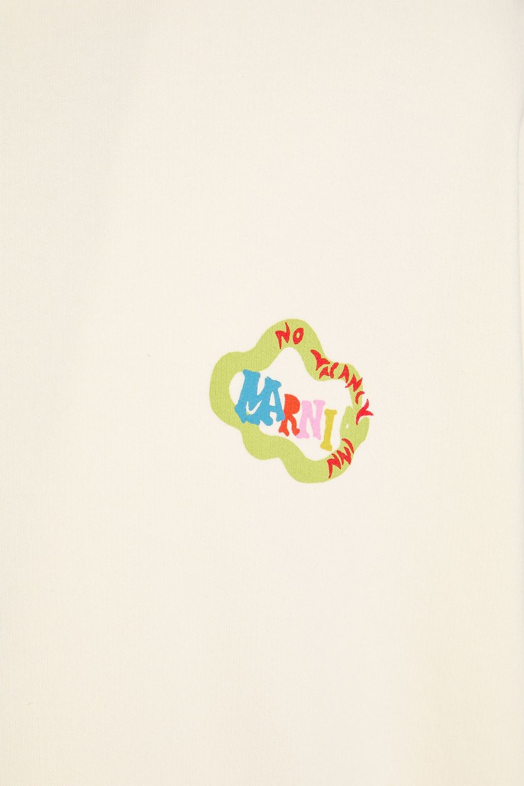 MARNI Printed French cotton-terry hoodie