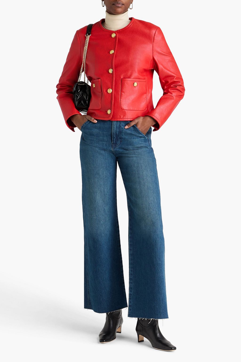 VERONICA BEARD Andrea leather jacket