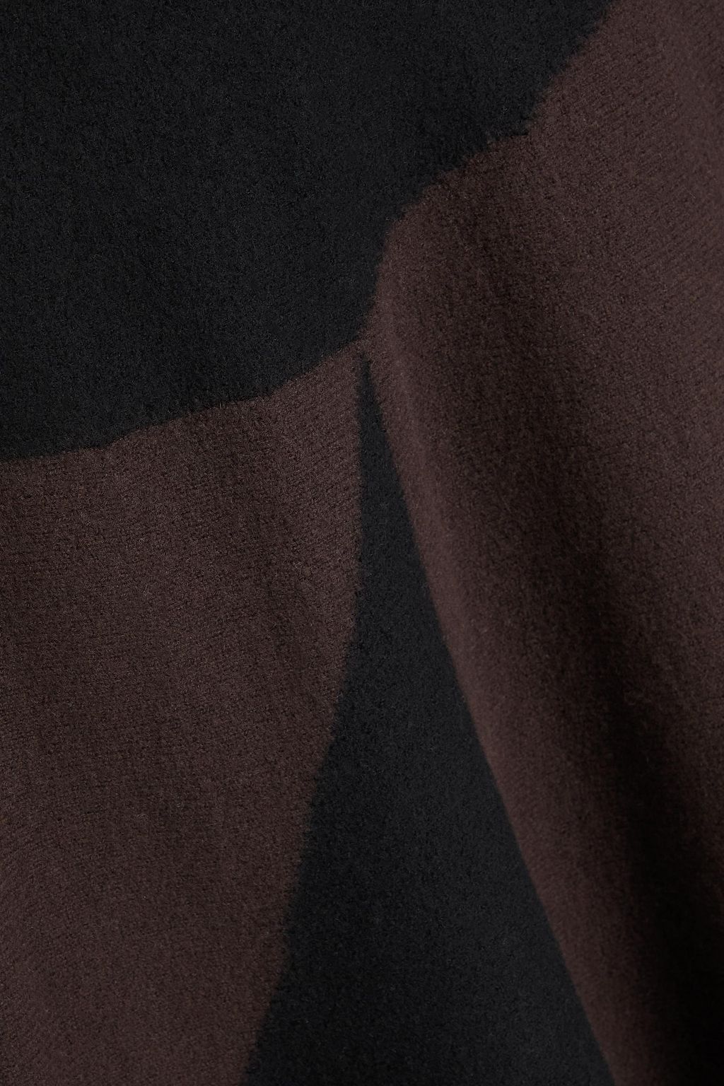 JIL SANDER تنورة متوسطة الطول من الصوف بلونين