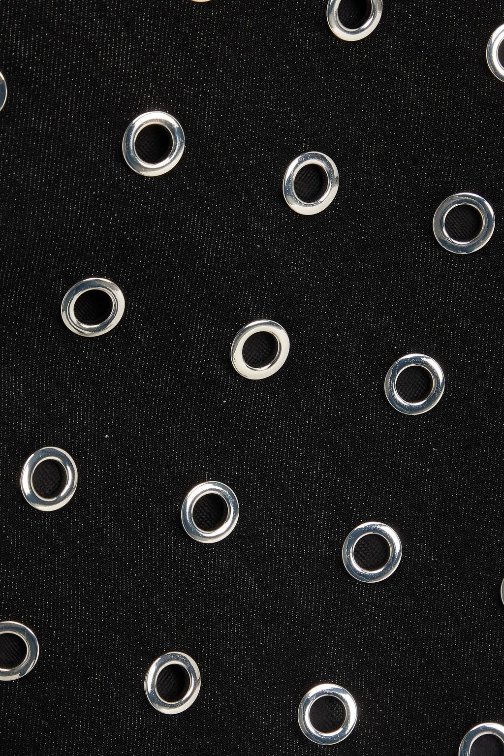 VERONICA BEARD Blaire eyelet-embellished denim mini skirt