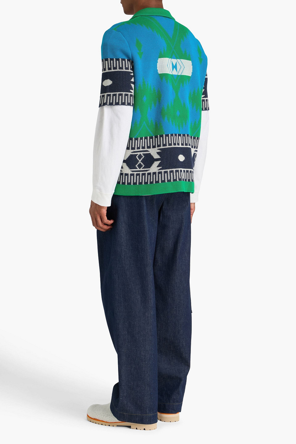  Alanui - Hemd Aus Jacquard-strick Aus Baumwolle - Blau - S 