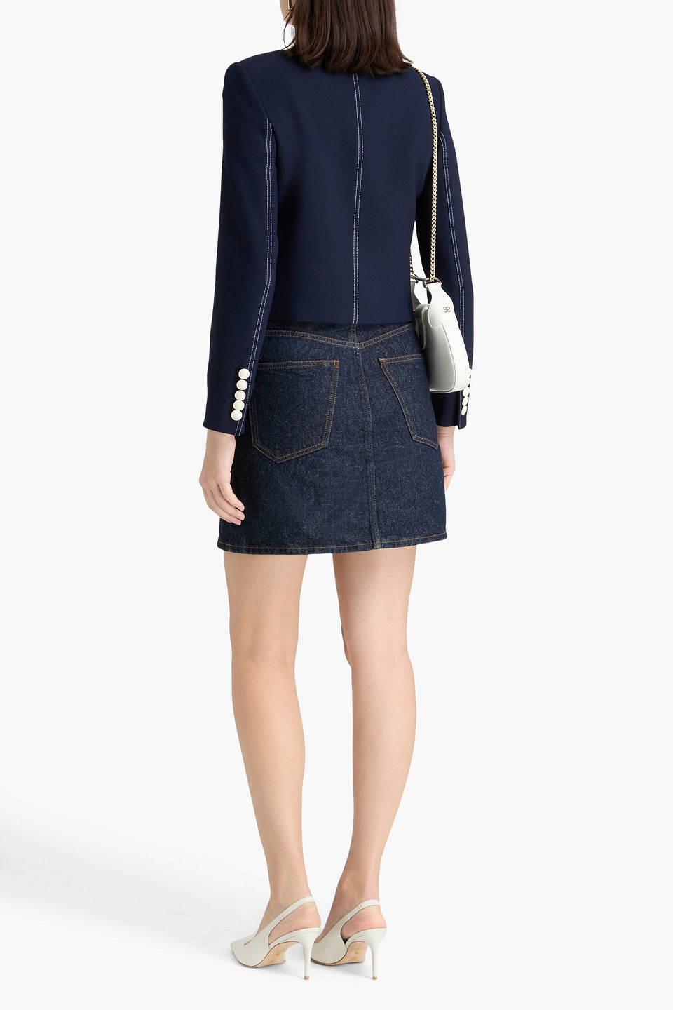  Veronica Beard - Jacke „constantine“ Aus Crêpe - Blau - Us 2 