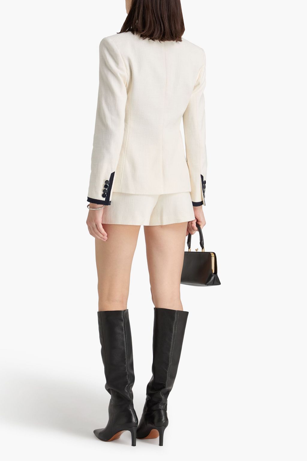 VERONICA BEARD Edison double-breasted cotton-blend tweed blazer