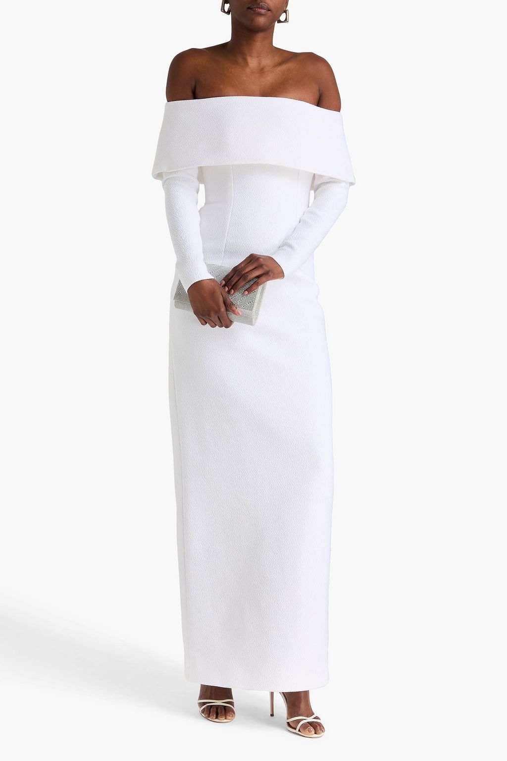 emilia wickstead off the shoulder dress Emilia Wickstead Murielle Off-the-shoulder Cloqu Mini Dress - Women - White Dresses