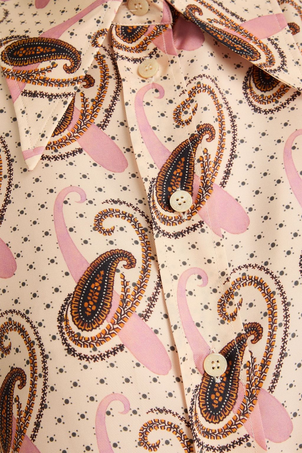 ETRO Hemd aus Seiden-Twill mit Paisley-Print