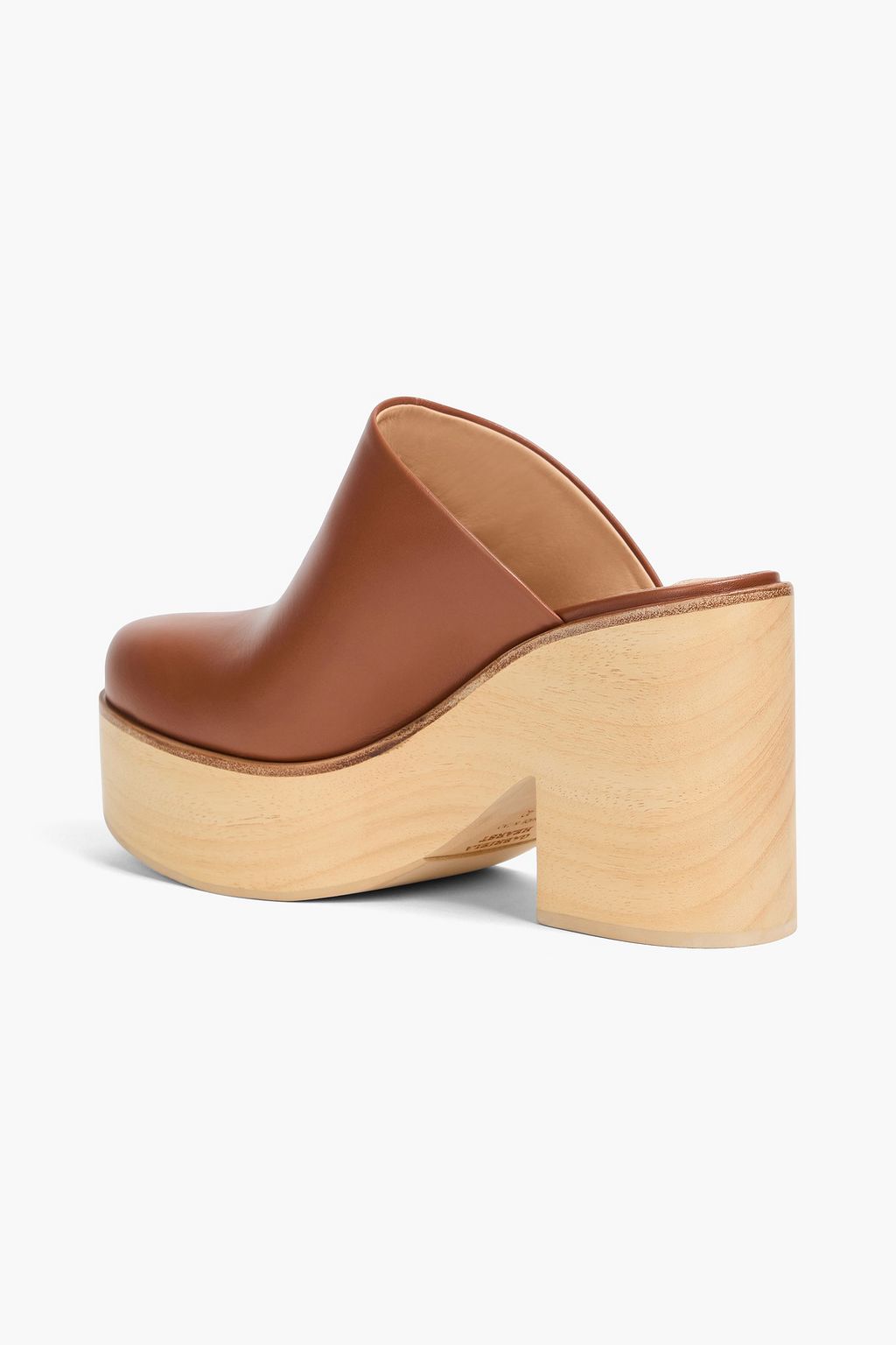 GABRIELA HEARST حذاء بنعل سميك بلاتفورم "بلاك" من الجلد