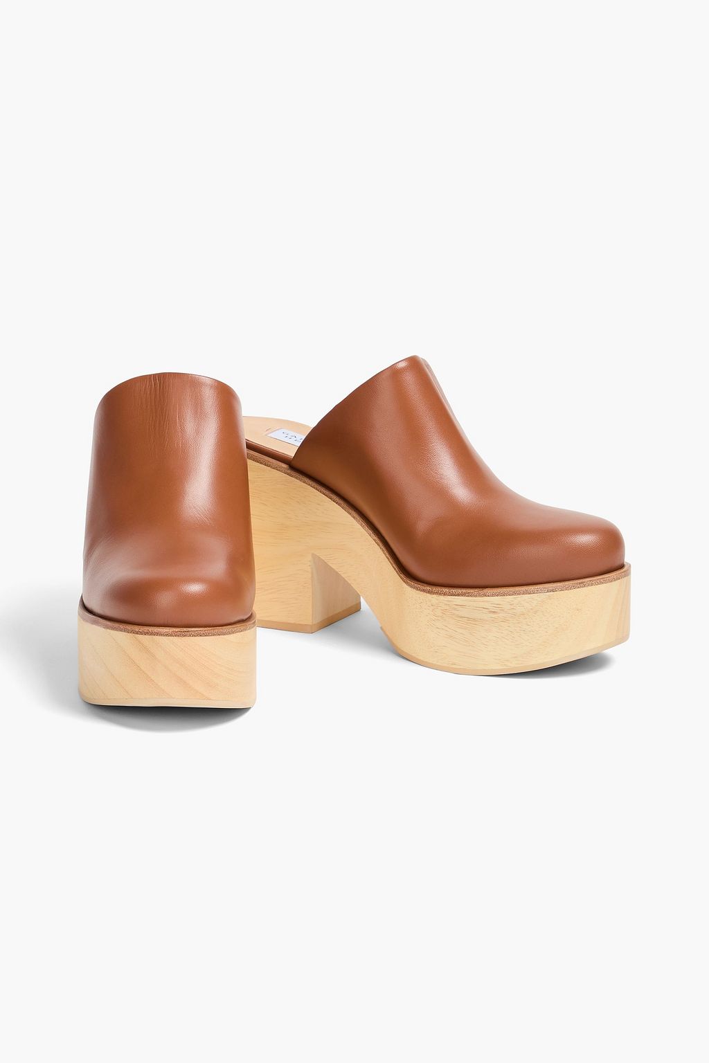 GABRIELA HEARST حذاء بنعل سميك بلاتفورم "بلاك" من الجلد