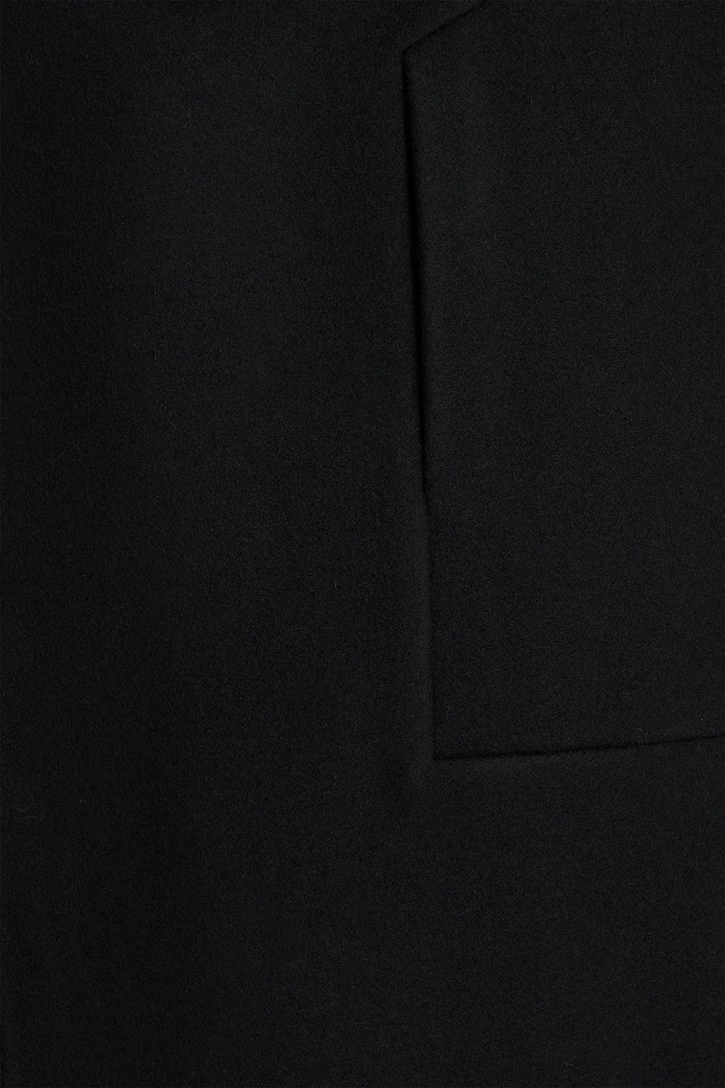 RICK OWENS Buckled wool-felt peacoat