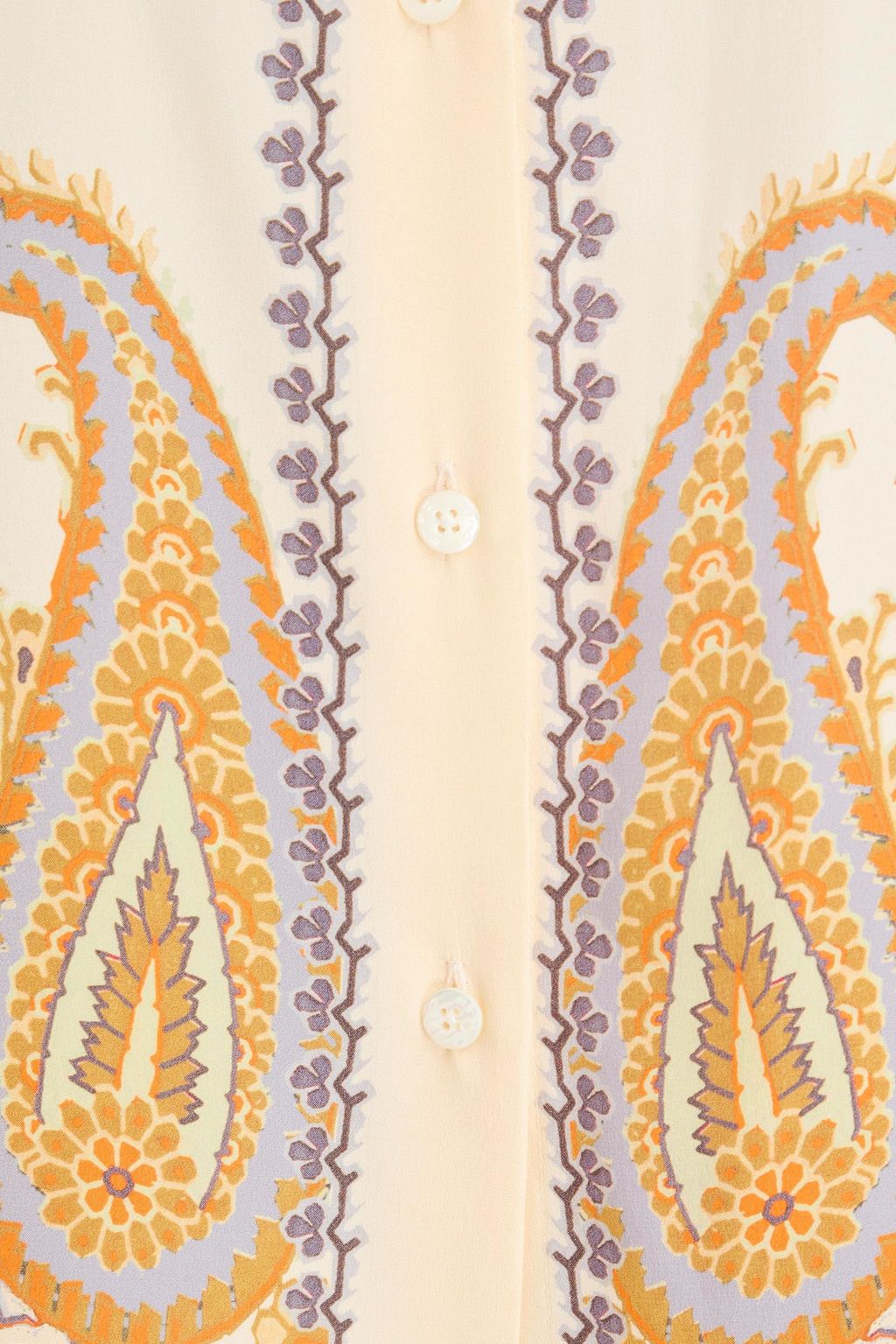 ETRO Hemd aus Crêpe de Chine aus Seide mit Paisley-Print