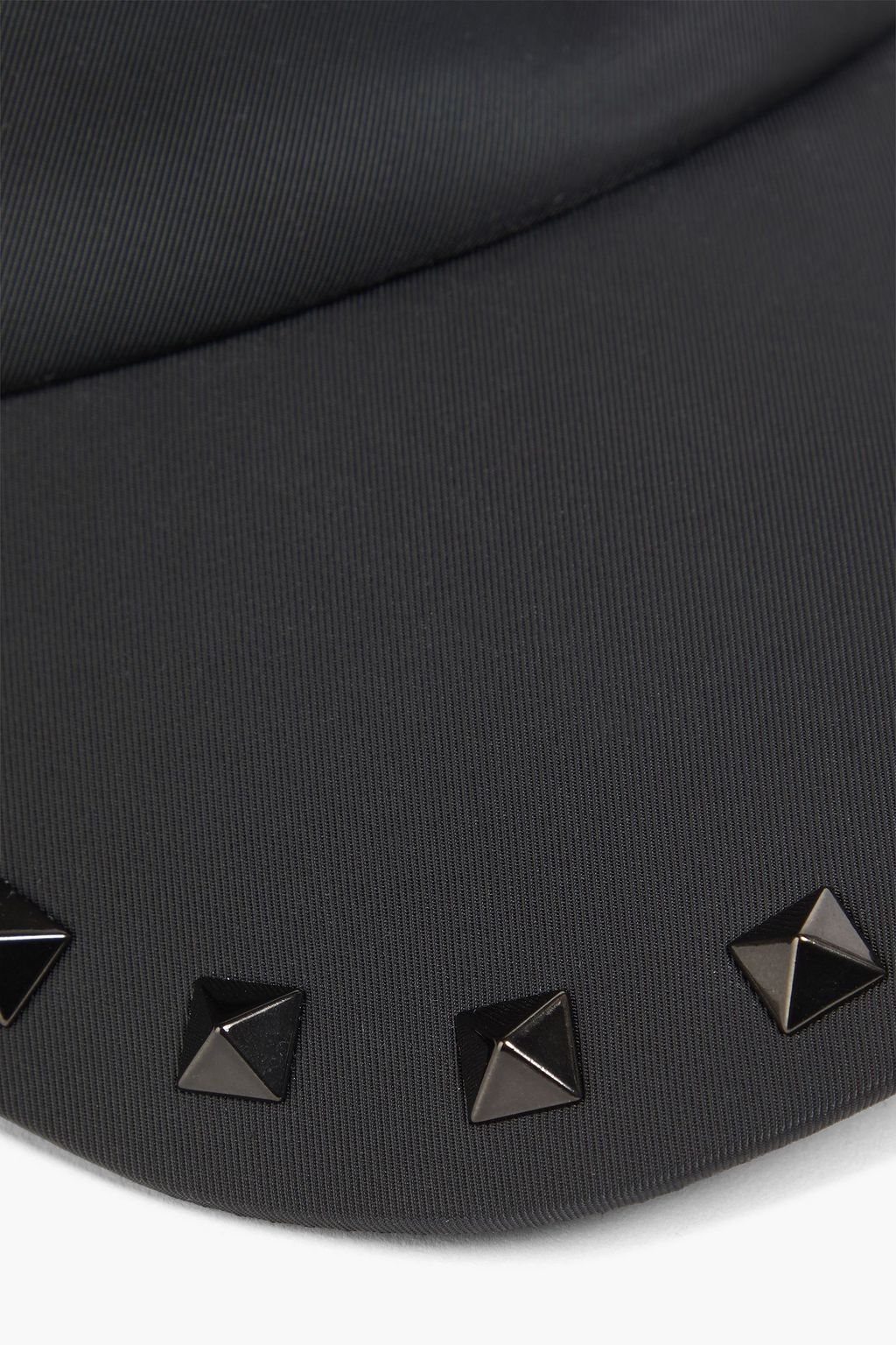 VALENTINO GARAVANI Rockstud satin baseball cap