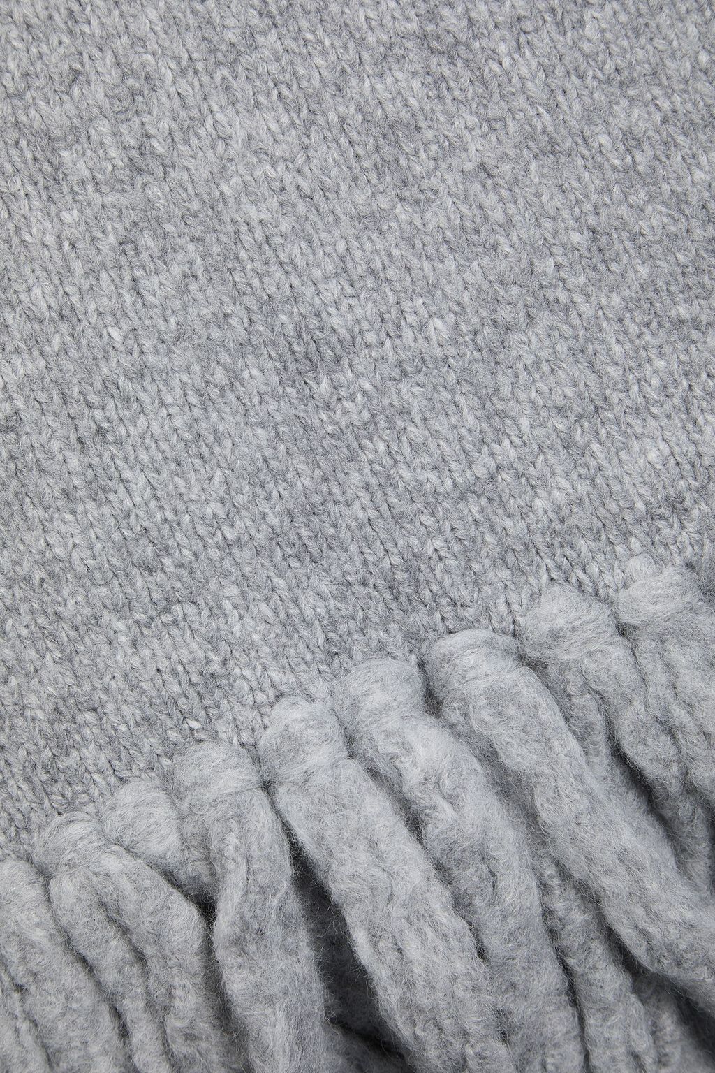 DOLCE&GABBANA Fringed knitted scarf