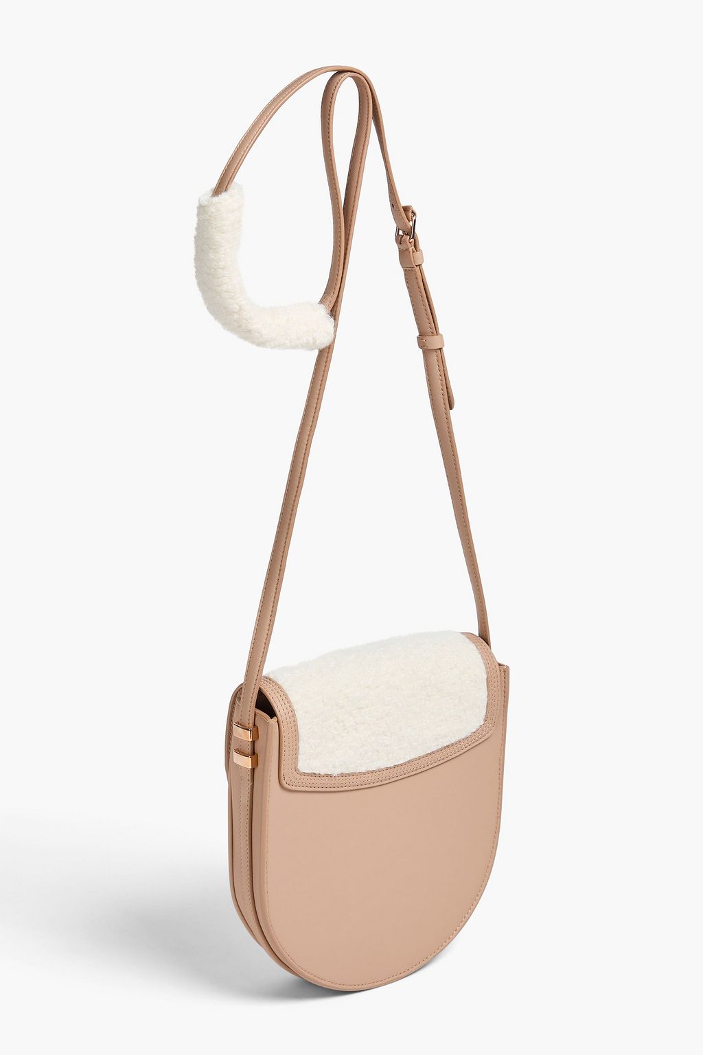 GABRIELA HEARST Tina leather-trimmed bouclé wool cross-body bag