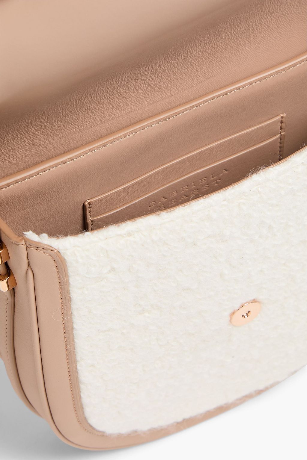 GABRIELA HEARST Tina leather-trimmed bouclé wool cross-body bag