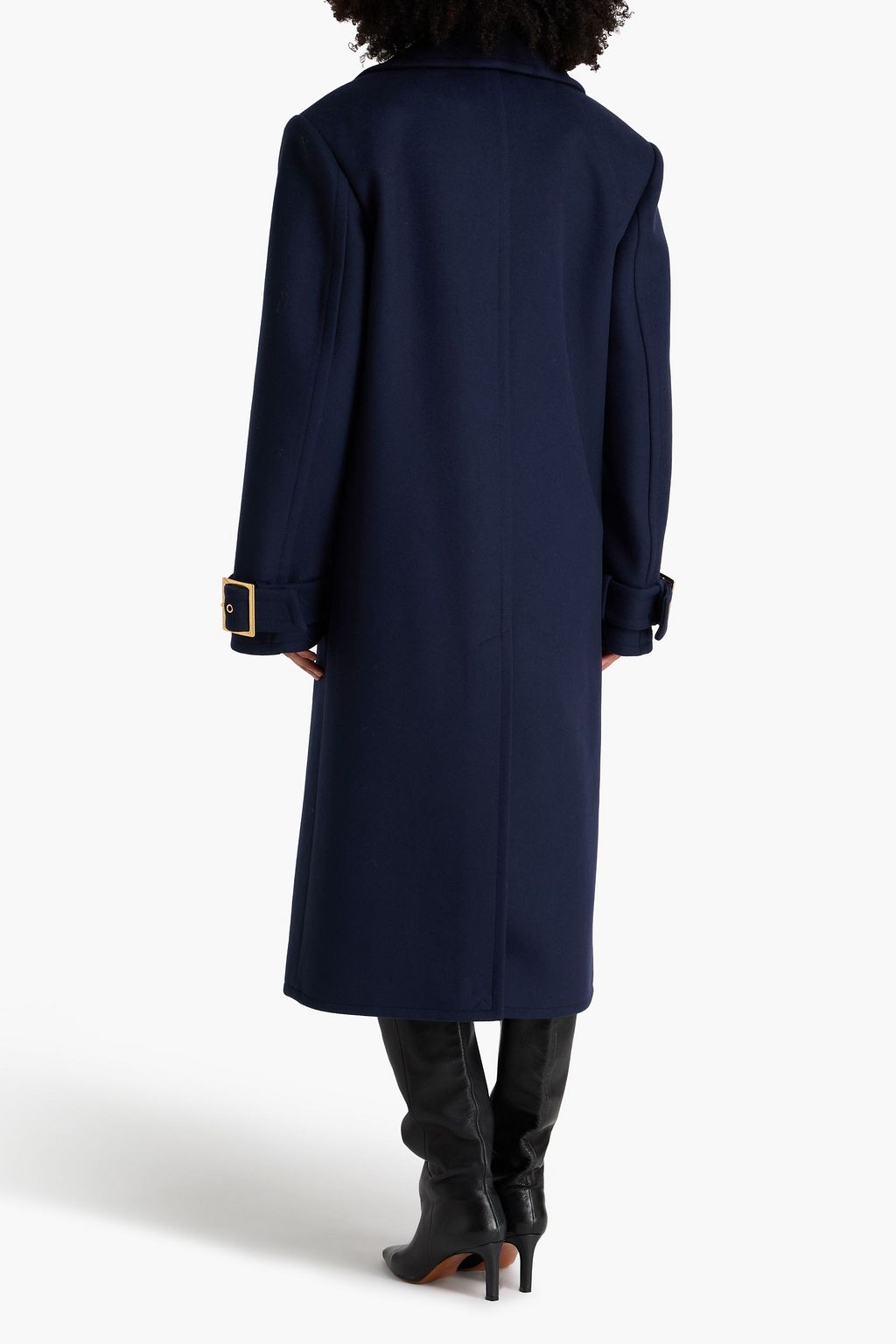 BALMAIN Double-breasted wool-felt coat
