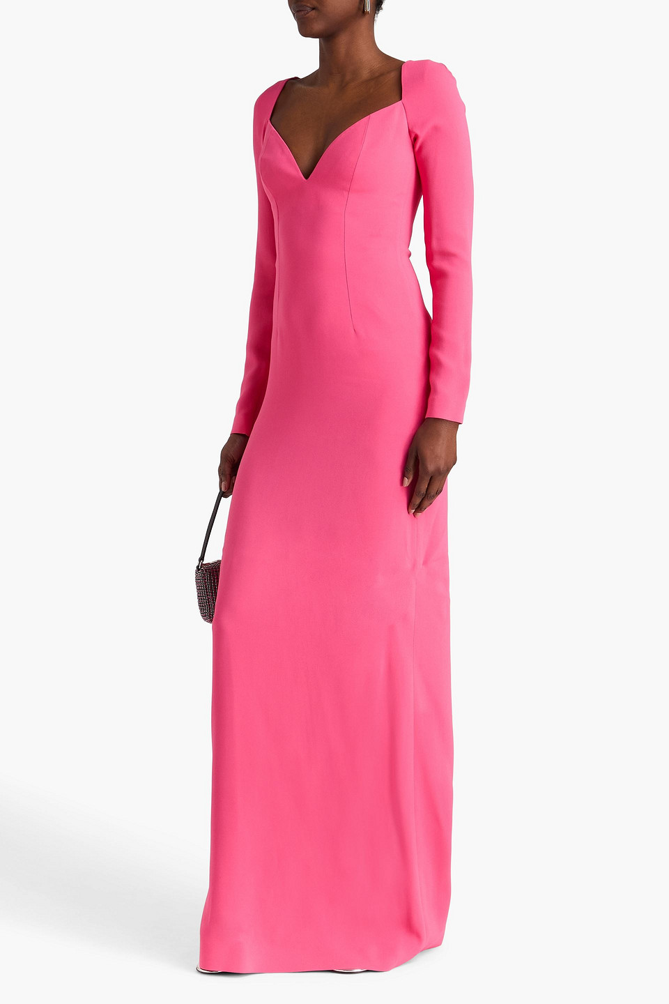  Stella Mccartney - Maxikleid Aus Crêpe - Pink - It 36 
