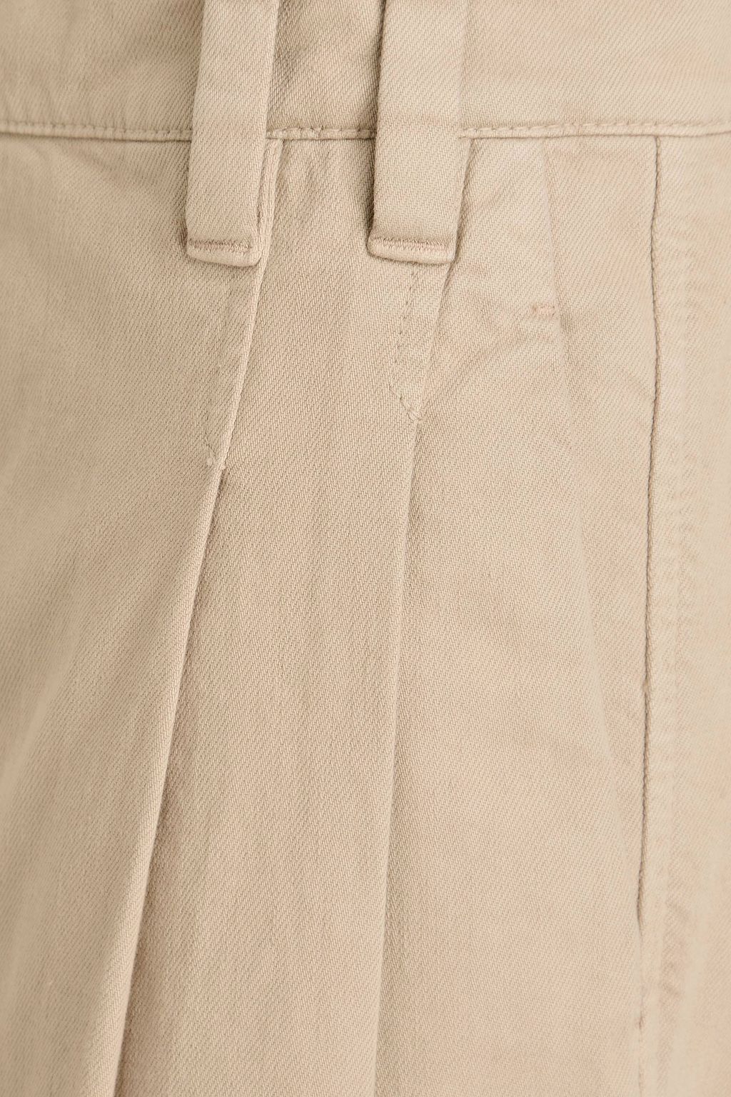 BRUNELLO CUCINELLI Cotton-blend gabardine wide-leg pants