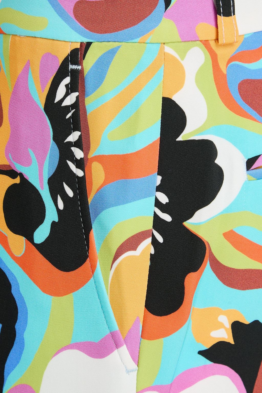 ETRO Floral-print crepe bootcut pants