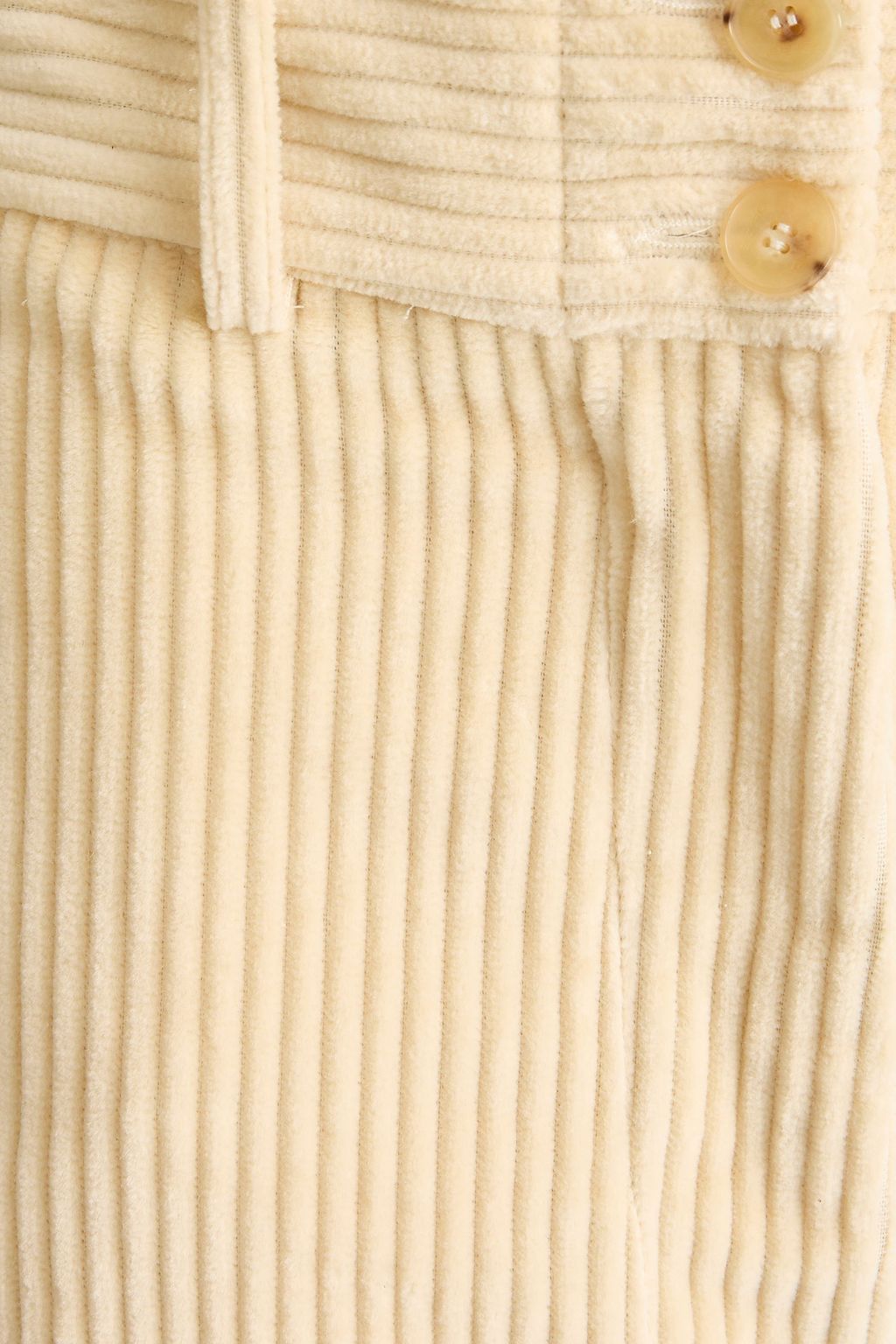 ETRO بنطال بأرجل واسعة من القطن والمخمل المضلّع