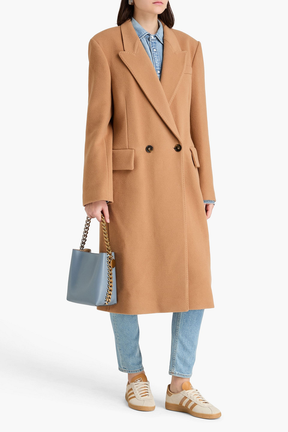  Stella Mccartney - Double-breasted Wool Coat - Brown - It 34 
