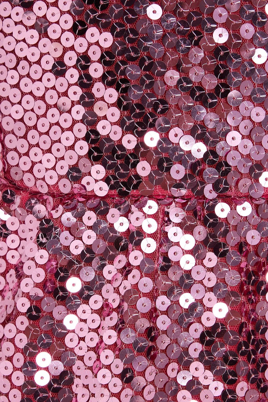 LOVESHACKFANCY Sequined mesh mini dress