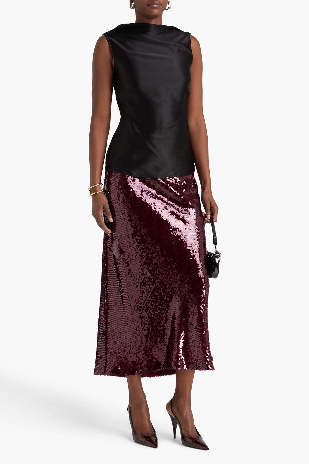 ROKSANDA Maris silk-satin top