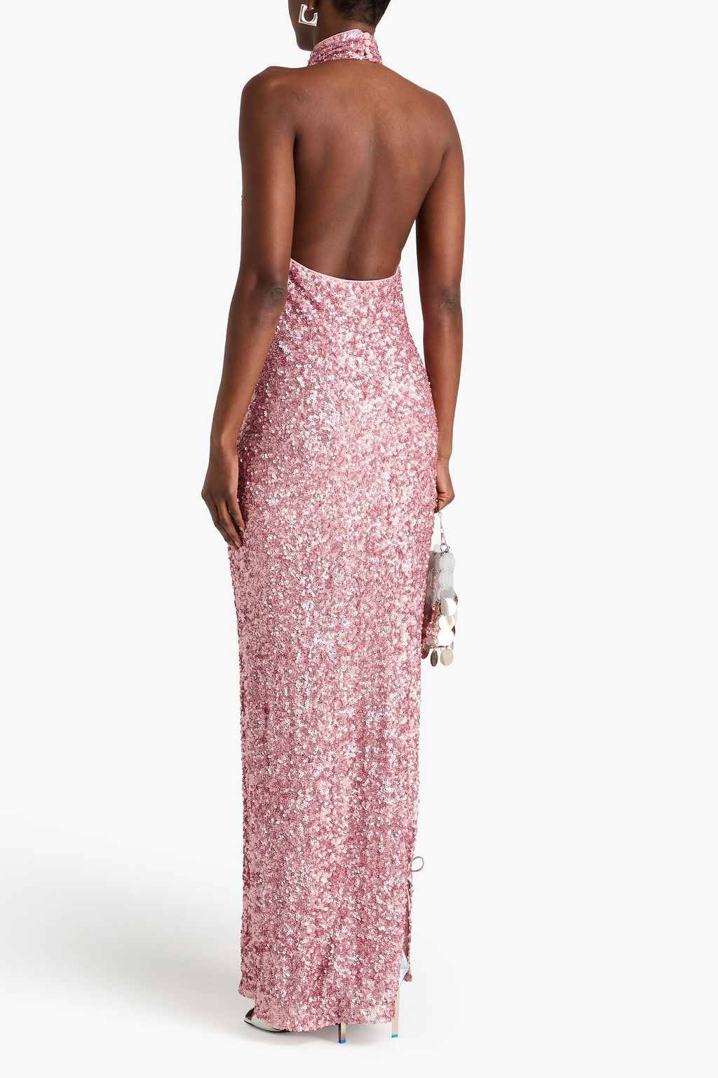 ROTATE BIRGER CHRISTENSEN Sequined stretch-mesh maxi dress