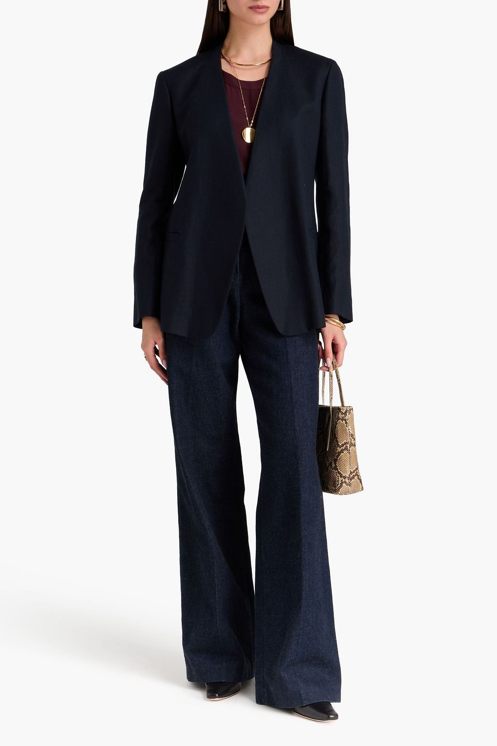 CHLOÉ Blazer aus Leinen-Twill