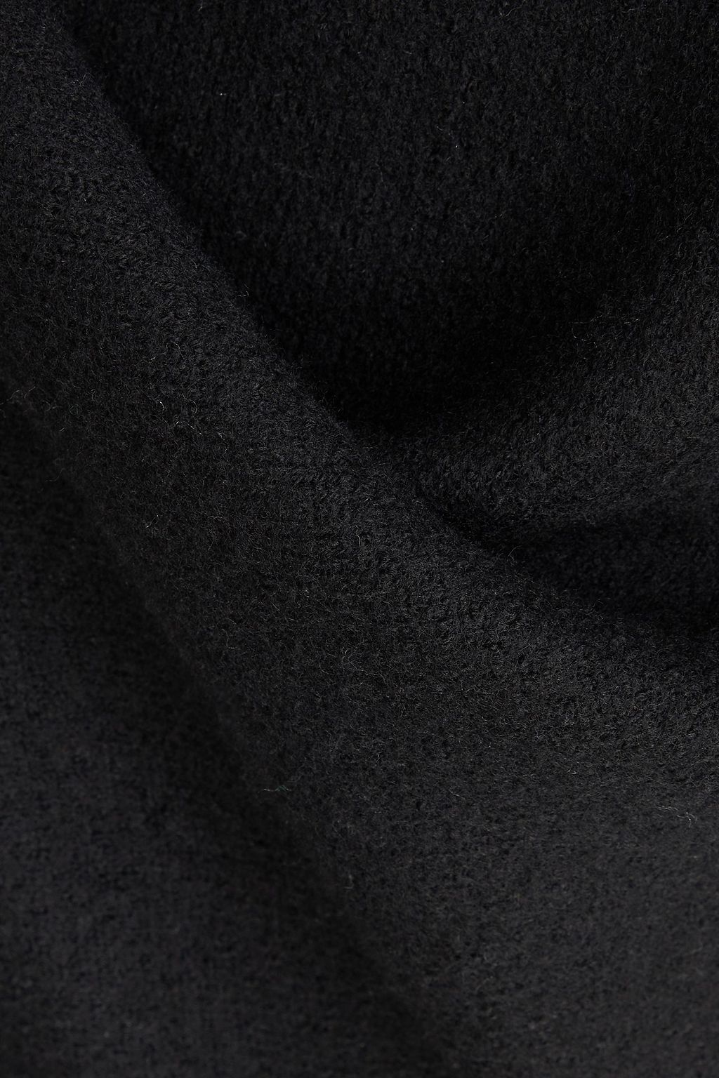 JIL SANDER Draped bouclé wool midi dress