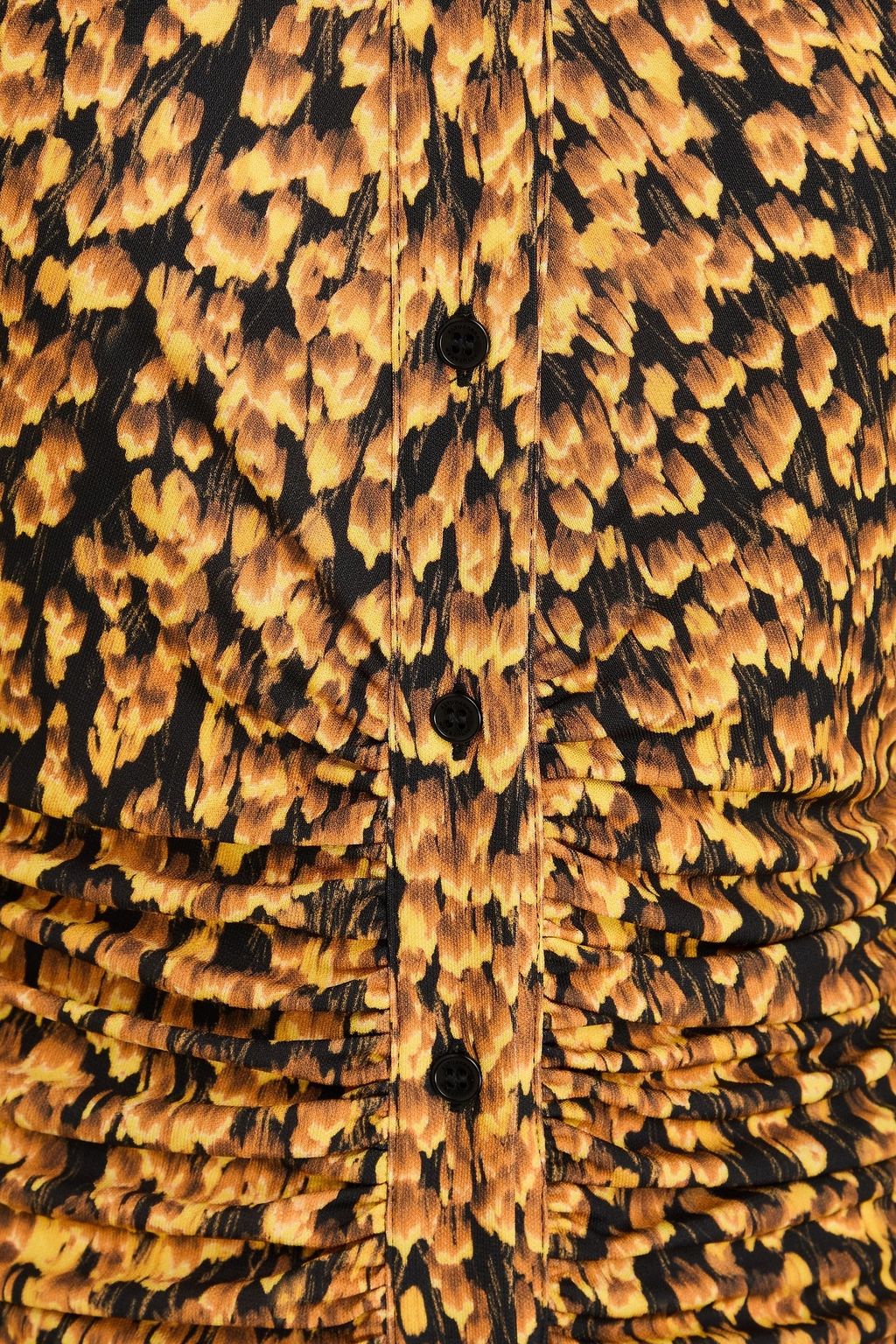 ALTUZARRA Ruched printed jersey midi shirt dress