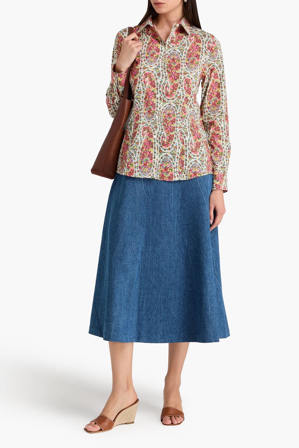 ETRO Hemd aus Popeline aus einer Baumwollmischung mit Paisley-Print