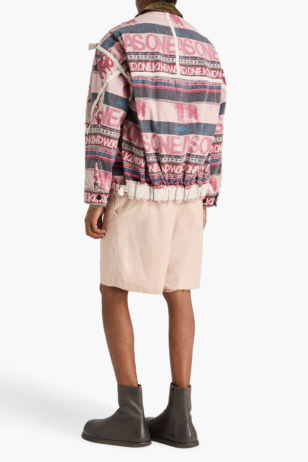 SACAI Printed denim jacket