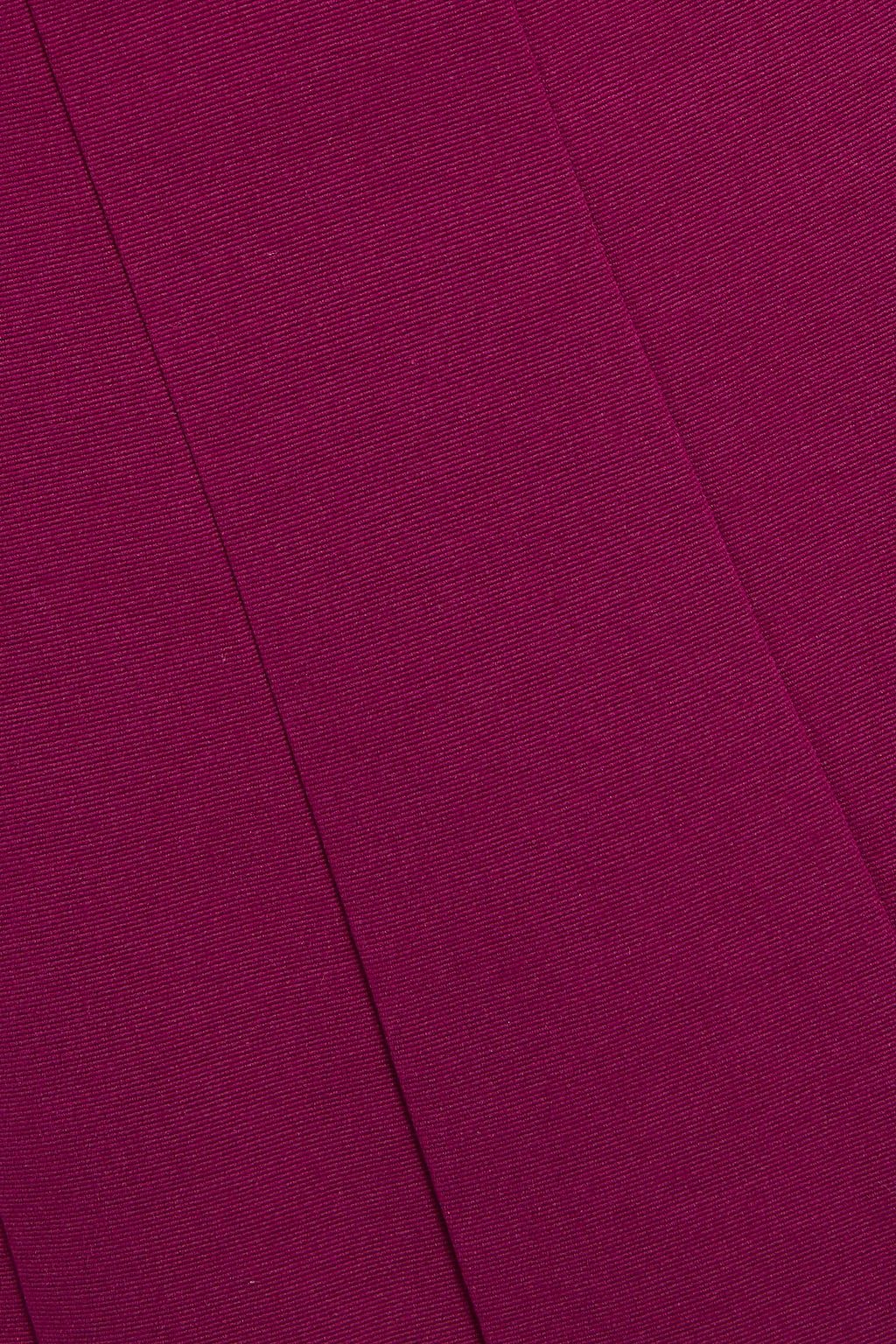 STAUD Cotton-blend faille maxi dress