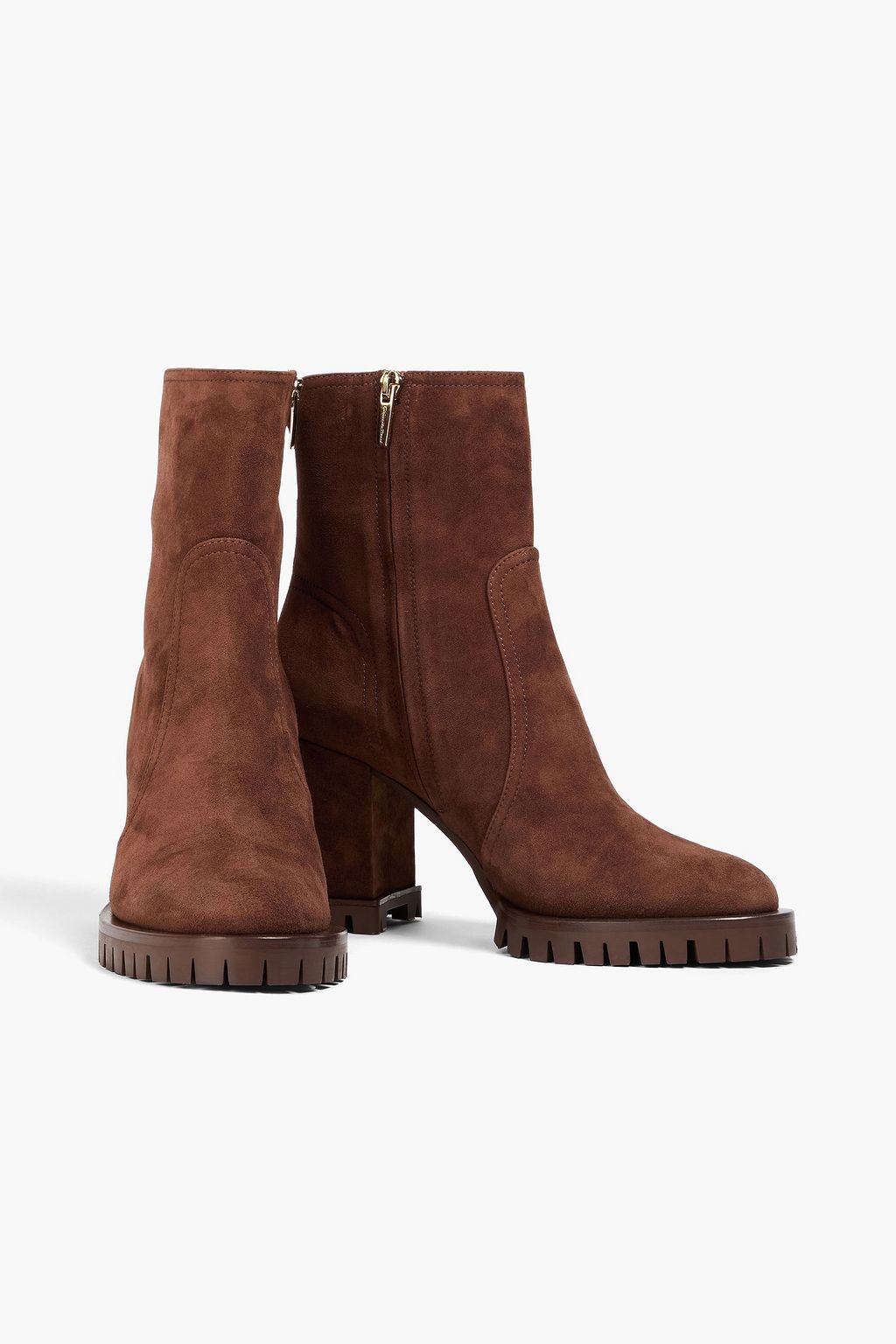 GIANVITO ROSSI Timber suede ankle boots