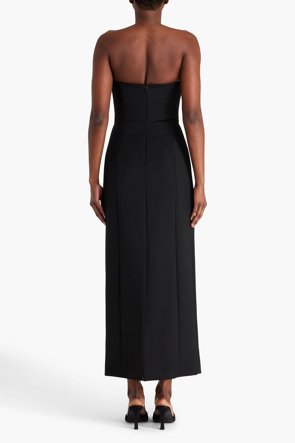 GABRIELA HEARST Trägerloses Maxikleid „Estrella“ aus Woll-Crêpe