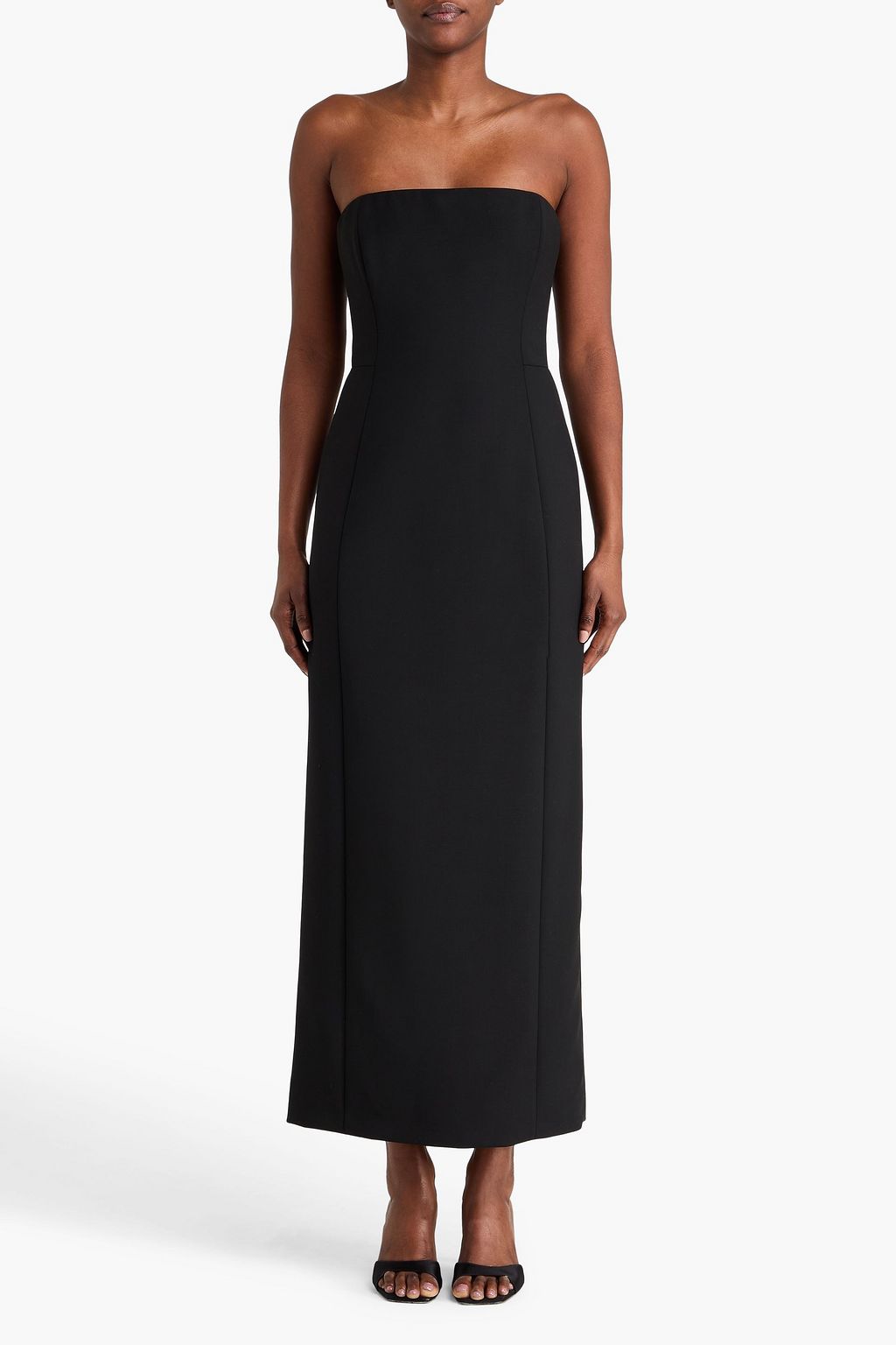 GABRIELA HEARST Trägerloses Maxikleid „Estrella“ aus Woll-Crêpe