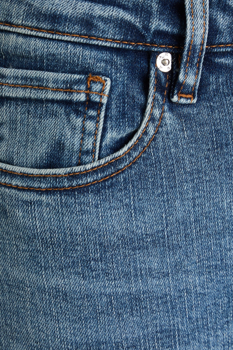 Frame The Pencil High-rise Slim-leg Jeans In Multi