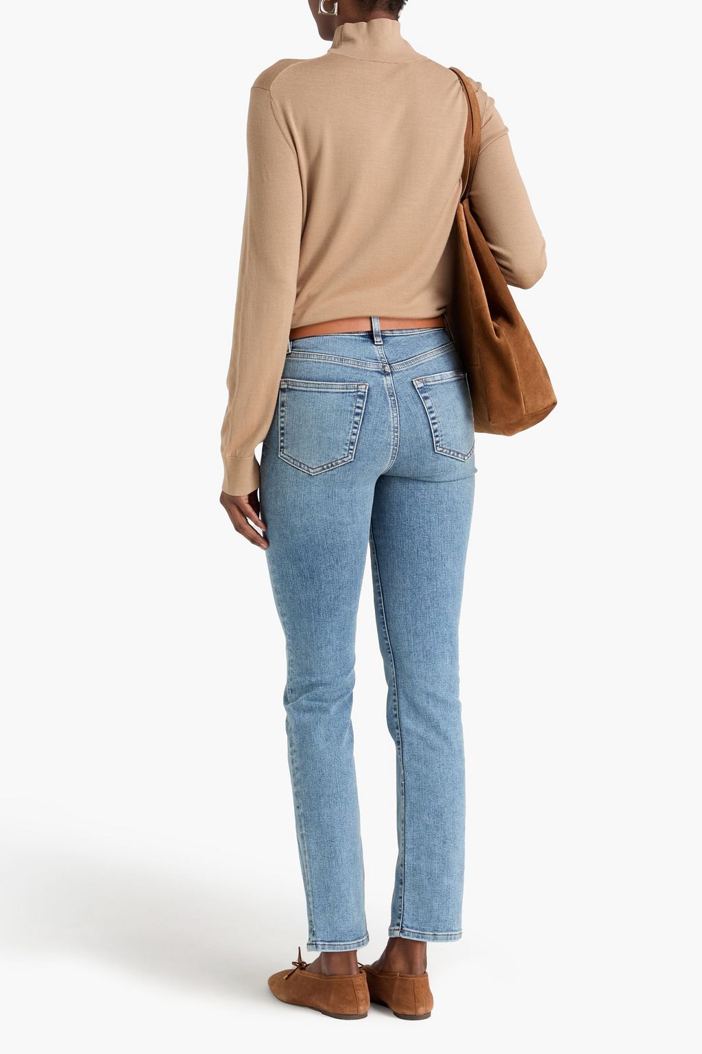 FRAME The Pencil high-rise slim-leg jeans