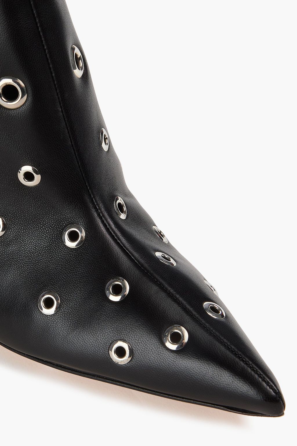 GIANVITO ROSSI Lydia eyelet-embellished leather ankle boots